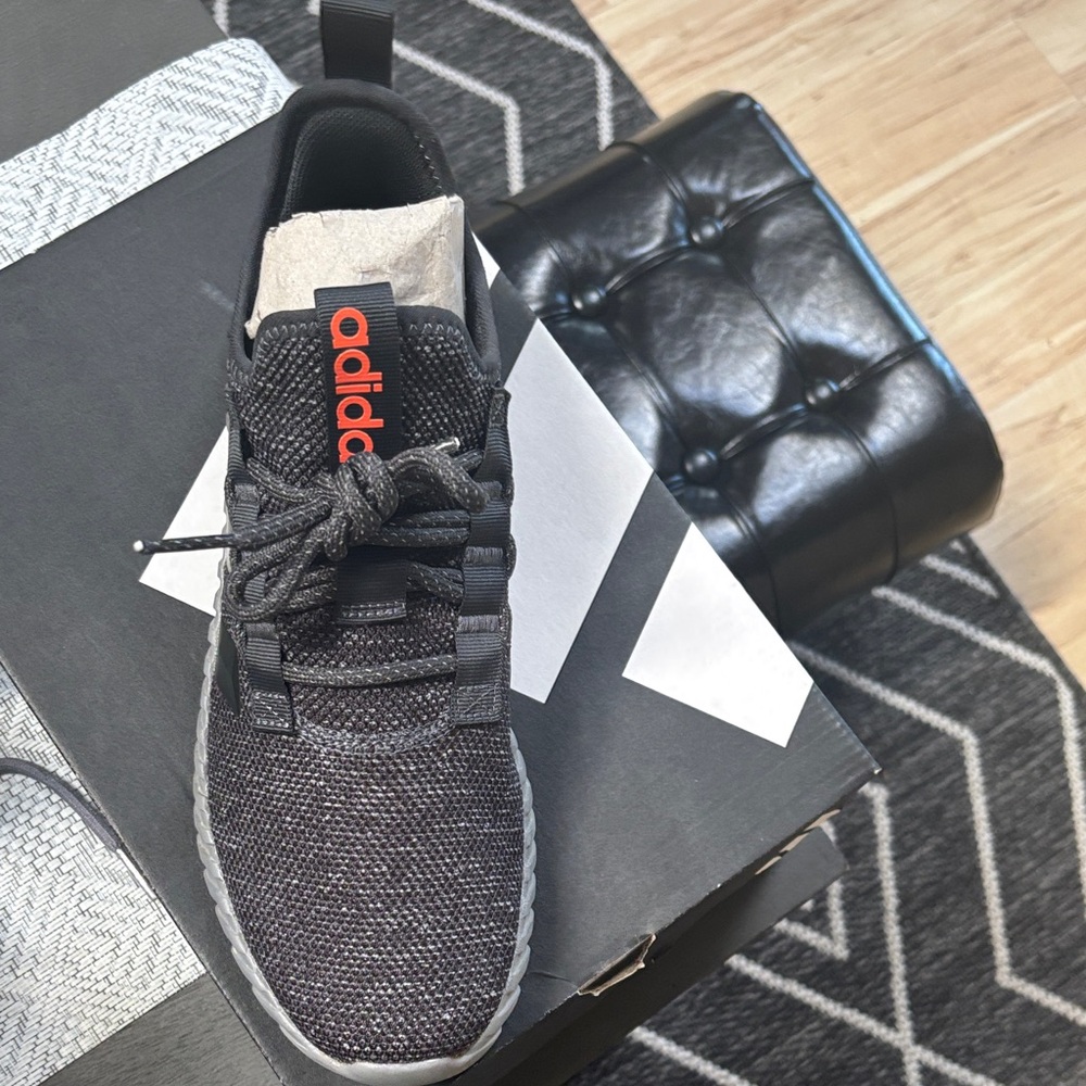 adidas Men’s Black and Gray Knit Sneakers